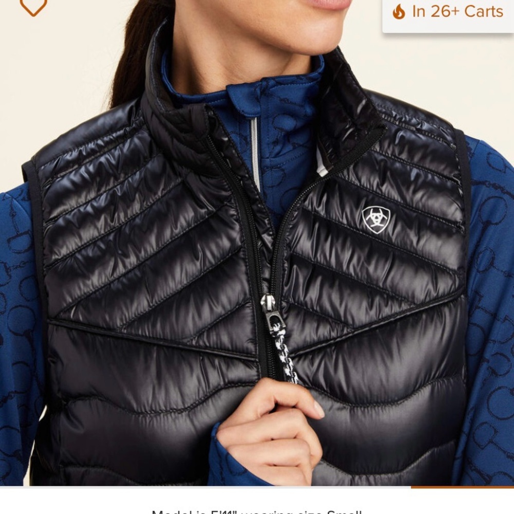 Ariat Black Quilted Vest